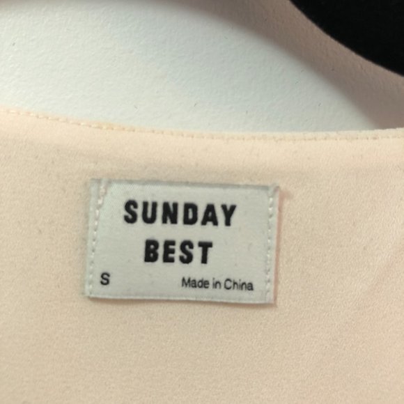 Sunday Best Giselle Tie-Front Cropped Blouse - Picture 3 of 4